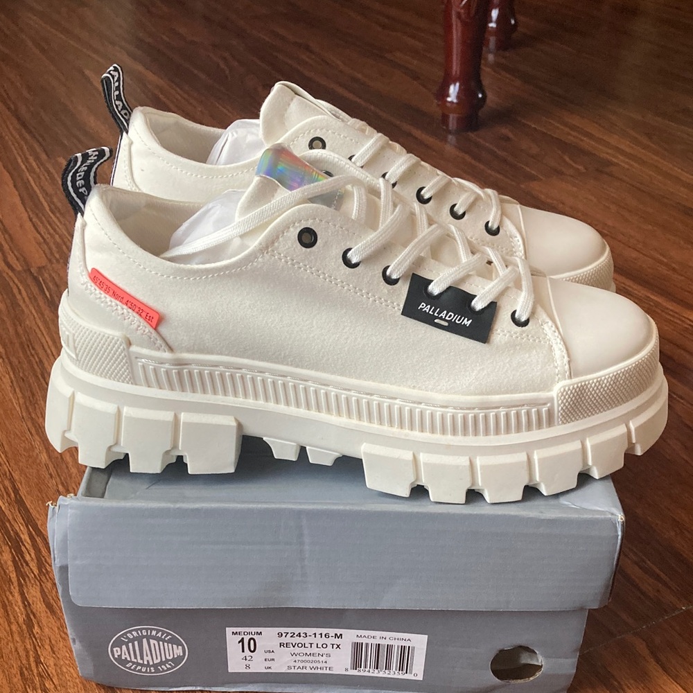 Palladium White Chunky Sneakers